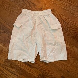 Urban Outfitters White Cargo Shorts Relaxed Fit